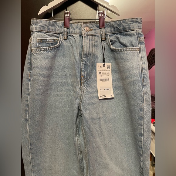 Zara mid rise straight jeans - Picture 5 of 7